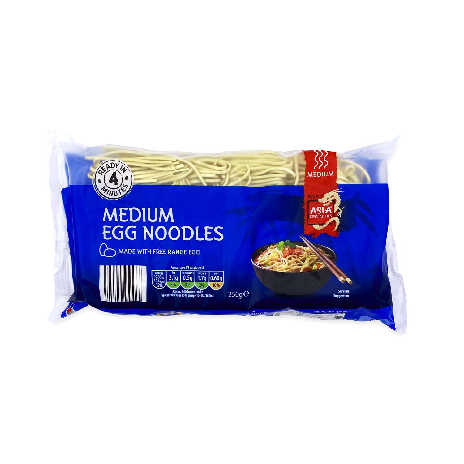 Medium Egg Noodles 250g Asia Specialities